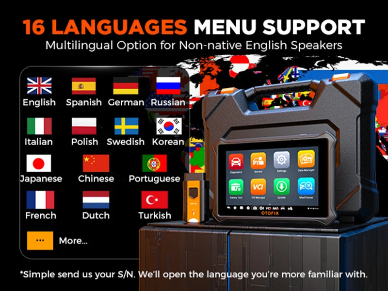 OTOFIX D1 LITE OBD2 Scanner Car Diagnostic Tool Bluetooth Wireless Bi-Directional Control OBD Automotive Scan Tool Active Test