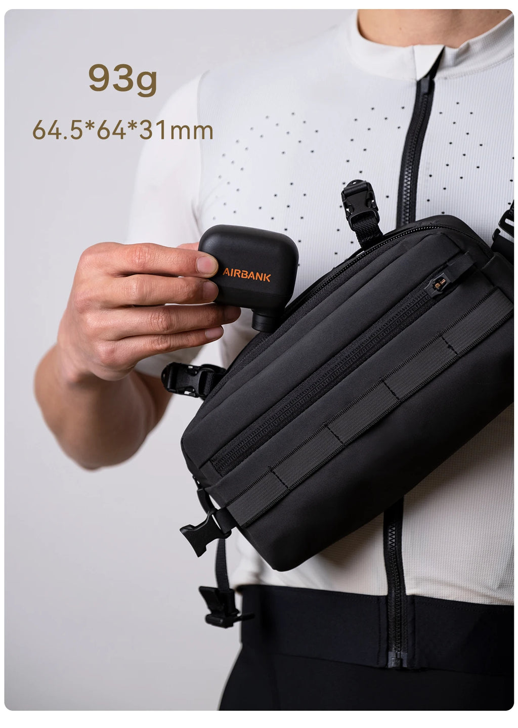 AIRBANK Pocket SE Mini Portable Electric Pump For Bicycle Cordless Tire Presta Schrader Valve Bike Accessories Fast Charging